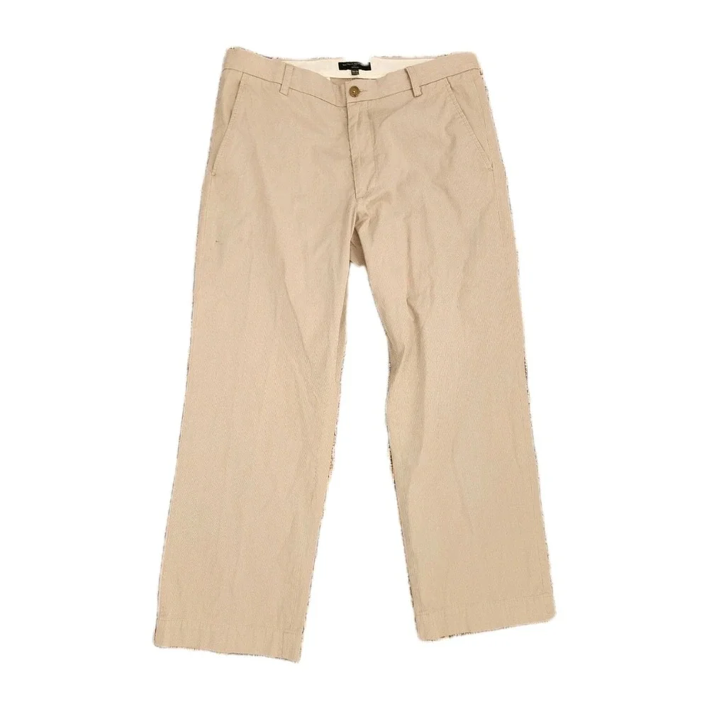 VTG Banana Republic Dawson‎ Straight Chinos - 34x28  (30x30) Searsucker Taupe